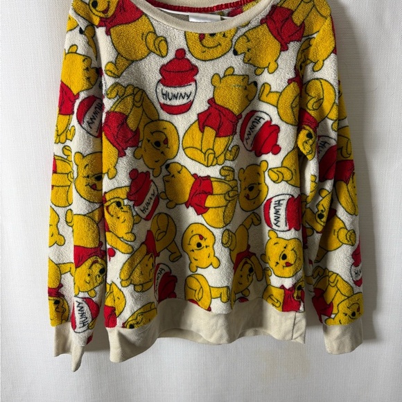 Disney Women's Winnie the Pooh Sweater - Yellow and Red size M - Picture 2 of 7